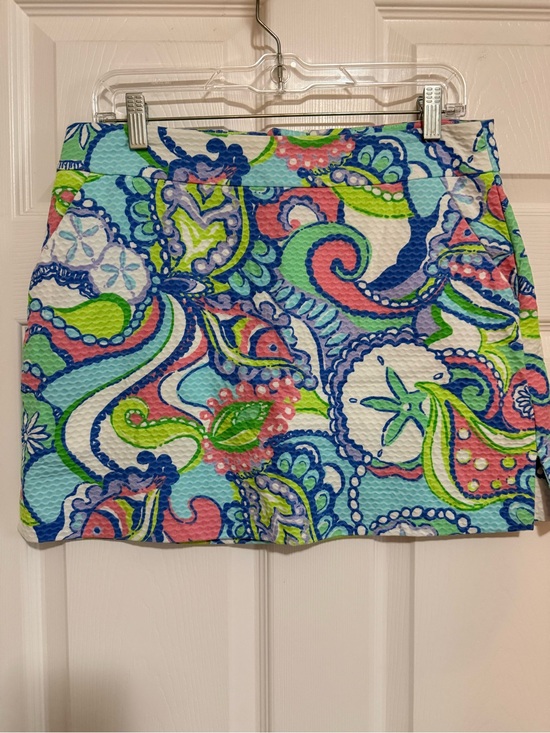 Lilly Pulitzer Dresses & Skirts - Lilly Pulitzer Bright Blue Green Pink Paisley Mini Skirt